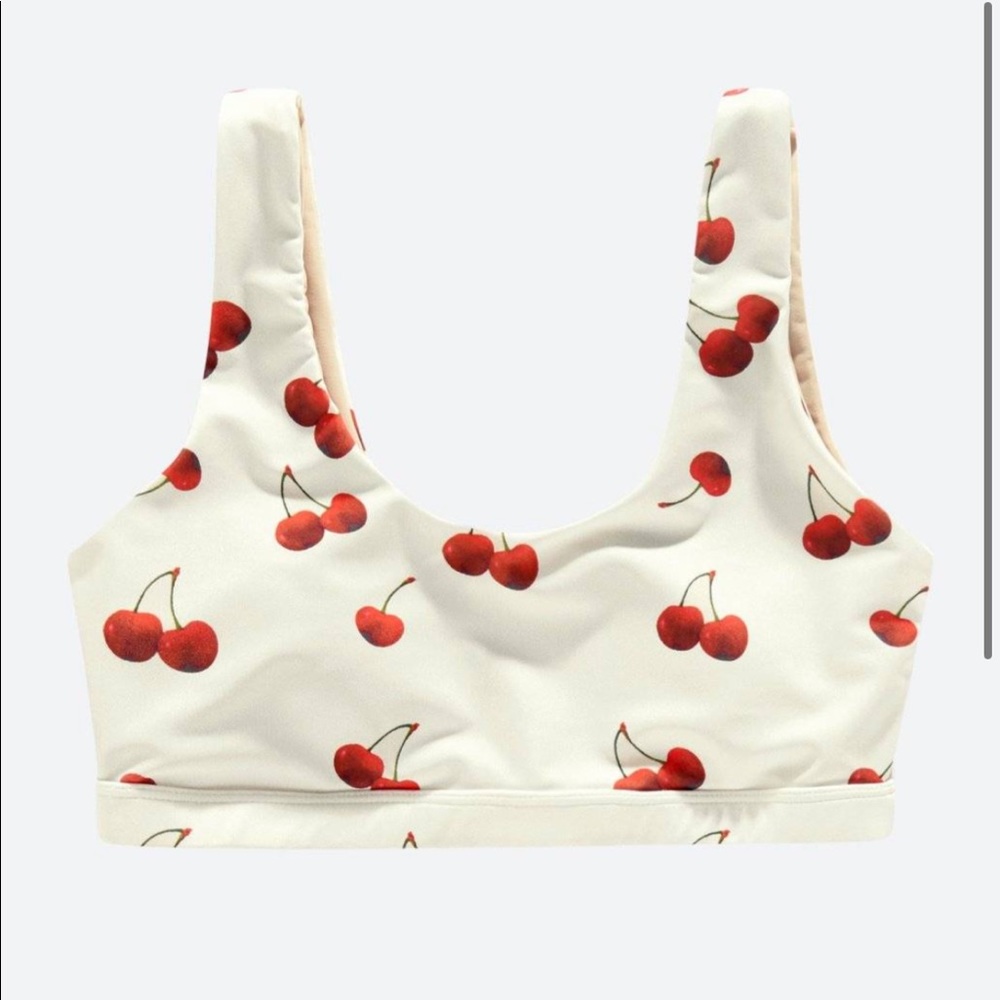 OAS Company Cherry Bikini Top & Bottom- NEVER WORN